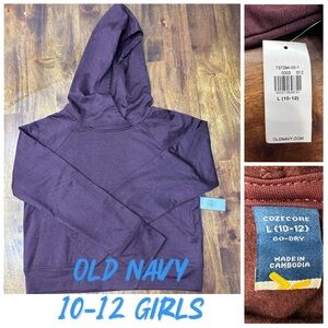 Old Navy Kids' Maroon Go-Dry Hoodie - Girls Large